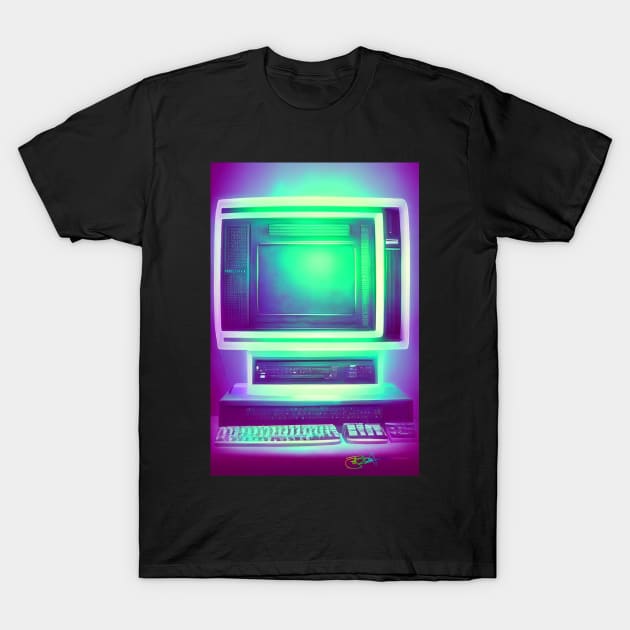 80’s Retro Tech Vibes 11 T-Shirt by Benito Del Ray